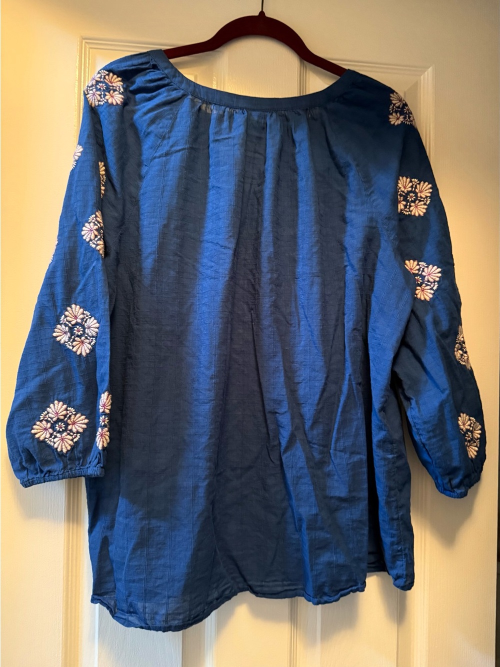 J. JILL Boho Embroidered Peasant Top-XL Tall - Picture 2 of 10